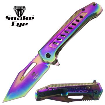 Snake Eye Tactical Spring Assist Heavy Duty Pocket Knife SE-5264RB
