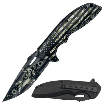 Snake Eye Tactical Spring Assist Folding Knife SE-5324-8