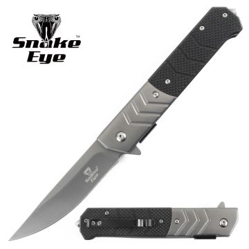 Snake Eye Tactical Spring Assist Heavy Duty Pocket Knife SE-5377BK
