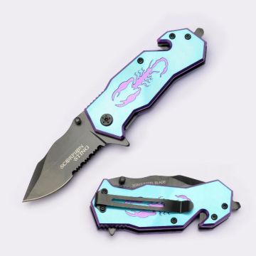 Heavy Duty Rescue Style Action Assist Knife SE-901SBL