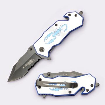 Heavy Duty Rescue Style Action Assist Knife SE-901SGY