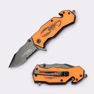 Heavy Duty Rescue Style Action Assist Knife SE-901SRB
