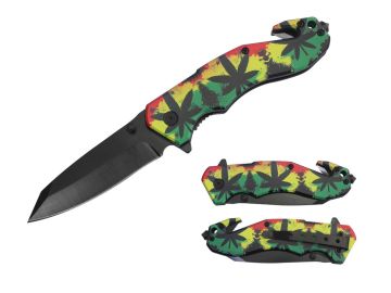 Rescue Style ABS Handle Spring Assist Folding Knife T27019-11