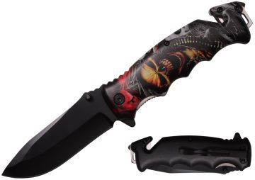 Rescue Style ABS Handle Spring Assist Folding Knife T271634-17