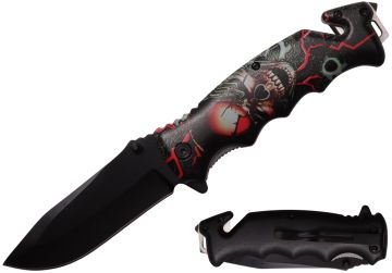 Rescue Style ABS Handle Spring Assist Folding Knife T271634-19