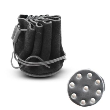 Medieval Warrior Suede Drawstring Leather Pouch TC-0909BK