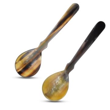 Medieval Warrior Handmade 2pcs Horn Spoons Set TC-1027-2SET