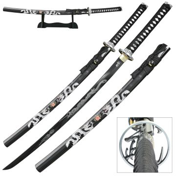 Ten Ryu Handmade Samurai Sword - TR-9010BK