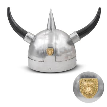 Medieval Warrior Viking Helmet with Horns Medieval Steel Helmet  TC-2243PL20