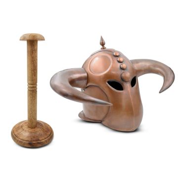Medieval Warrior Fantasy Death Dealer Helmet With Stand