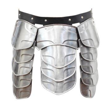 Medieval Warrior Steel Plated Waist Fauld Armor With Belt