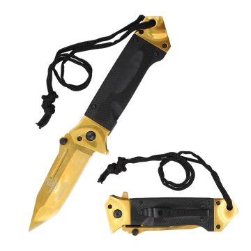 Snake Eye Tactical Spring Assist Folding Pocket Knife SE-1017BKGD