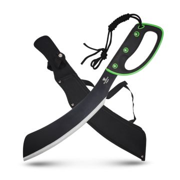 Snake Eye Tactical Two Tone Handle Gardening Machete  PA-0273-21BK-GN