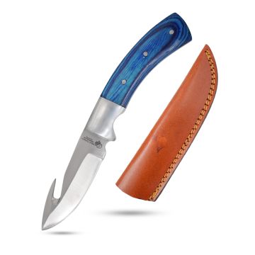 Wild Turkey Handmade Full Tang Fix Blade Gut Hook Knife WT-4032CW