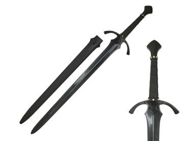 Medieval Warrior Handmade Black Sword High Carbon Steel Full Tang