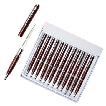 12pc Pen Letter Opener Knives Mix Colors SE-947W