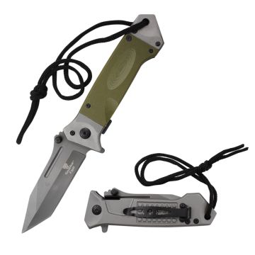 Snake Eye Tactical Spring Assist Folding Pocket Knife SE-1017GN