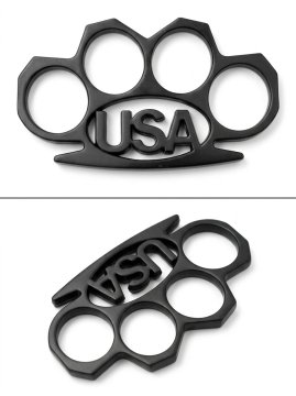Heavy Duty Black USA Buckle Knuckle & Paperweight  SE-1403BK