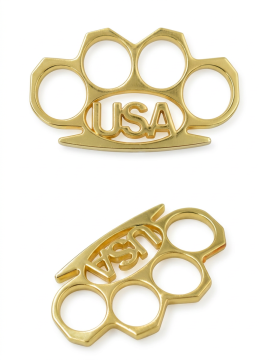 Heavy Duty Gold USA Buckle Knuckle & Paperweight  SE-1403GD