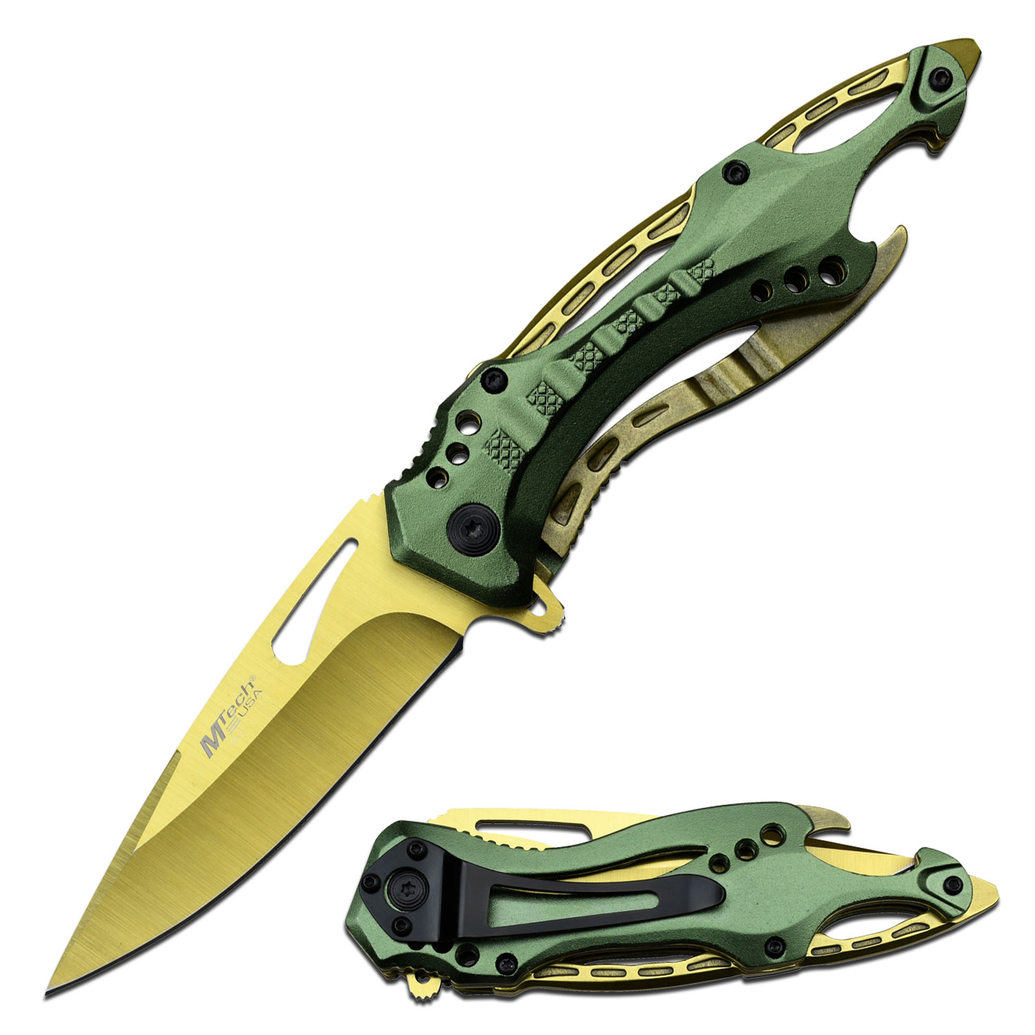 MTECH USA Spring Assist Knife MT-A705GGN