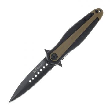 Smith & Wesson M&P Shield Folding Knife | FDE Handle & Black Dagger Blade 1085895