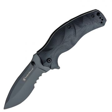 Smith & Wesson Black Ops Recurve Assisted Flipper Knife 1147098
