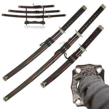 Snake Eye Tactical 3-Piece Samurai Katana Set SE-58-BG4