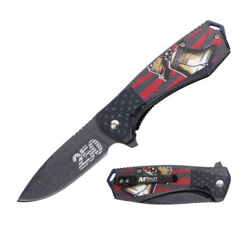 MTech USA 7.84" Patriotic 250th Anniversary Spring Assisted Folding Knife  MT-A2068B-250