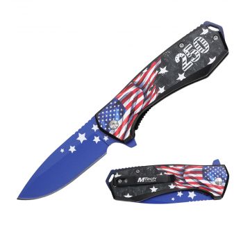 MTech USA 7.84" Patriotic 250th Anniversary Spring Assisted Knife MT-A2068F-250