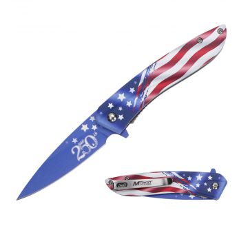 MTech USA 250th Anniversary Stars and Stripes Assisted Folding Knife MT-A2073F-250