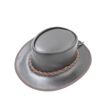 Western Classic Real Leather Outback Cowboy Hat HAT-4