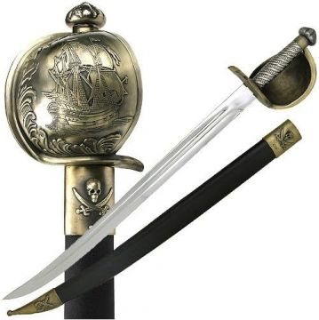 Fantasy Pirate Cutlass Sword With Scabbard SE-132