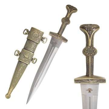 Fantasy Roman Pugio Dagger With Scabbard  SE-3299