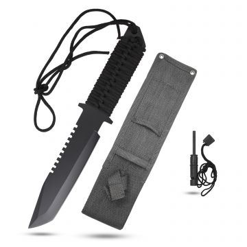 Snake Eye Tactical Fix Blade Camping Knife With Fire Starter SE-1740-28CM
