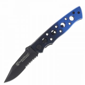 Smith & Wesson Extreme Ops Folding Knife - Black & Blue CK111S