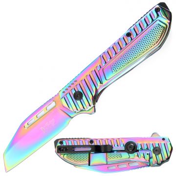 Dark Fantasy Blades Spring Assist Knife With Frame Lock DF-5375RB