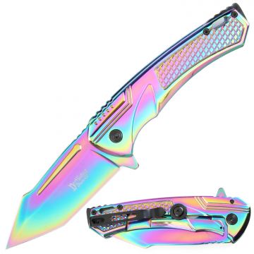 Dark Fantasy Blades Spring Assist Knife With Frame Lock DF-5376RB