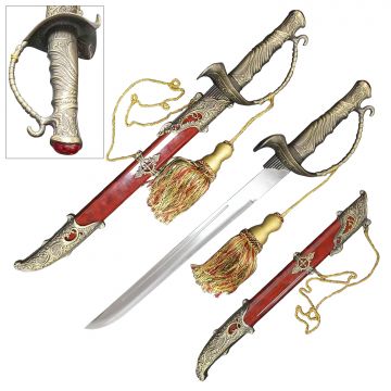 Pirates Fantasy Short Sword with Scabbard HK-2007