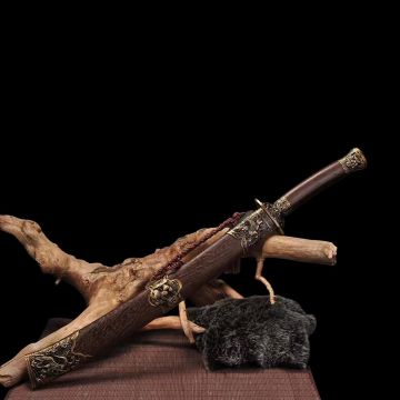 Medieval Warrior Dragon & Tiger Fitting Chinese Dao Sword HK-20914