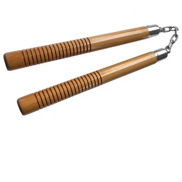 12" Natural Wood Nunchaku HP1001-C
