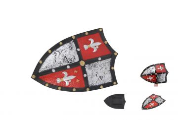 Fantasy PU Rubber Medieval-style heater costume shield LTX-105