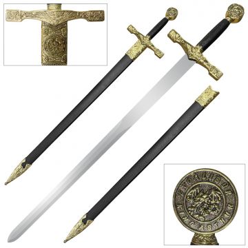 Medieval Warrior King Arthur Excalibur Short Sword with Matching Scabbard MW-2011
