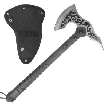 Snake Eye Tactical Viking Style Bearded Tomahawk Pickaxe with Sheath MW-AXE002