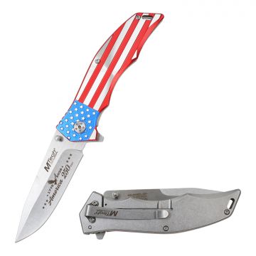 MTech USA 250th Anniversary CNC Milled Patriotic Frame Lock Knife MX-A849CL-250