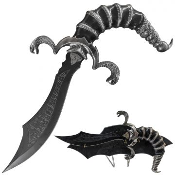 Snake Eye Fantasy Twin Cobra & Scorpion Curved Dagger with Display Stand SE-0212