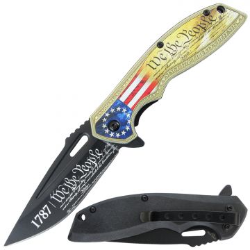 Snake Eye Tactical 1787 Constitution Spring Assisted Tactical Folding Knife SE-5384-2