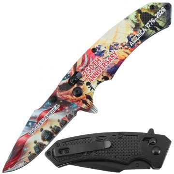 Snake Eye Tactical 250th Anniversary Commemorative Assisted Folding Knife SE-5385-2
