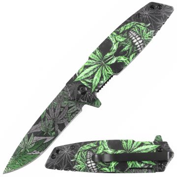 Snake Eye Tactical " Bear & Wilderness Design " Spring Assist Knife - SE-5391-5