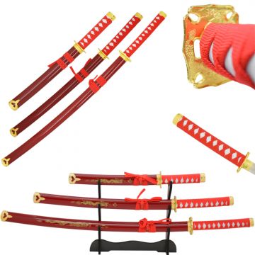 Snake Eye Tactical Samurai Sword Set With Display Stand SE-748RD