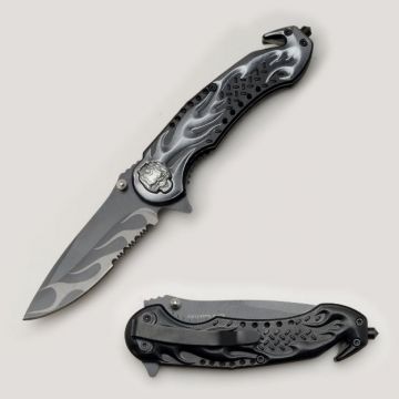 Snake Eye Tactical Rescue Style Spring Assist knife SE-891BK